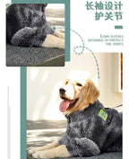 Tie-dyed style dog clothes for autumn and winter; Autumn and winter clothing for large dogs; Fashionable and warm