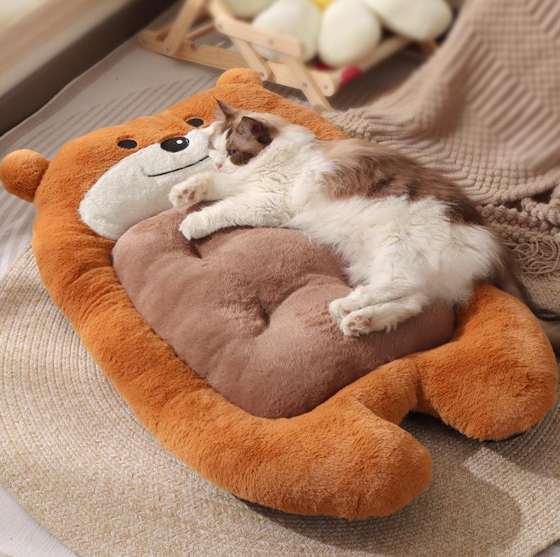 Little Bear pet mat All-season cat mat; Winter warm pet sleeping pad; Cat bed and dog bed mat; Suitable for both cats and dogs