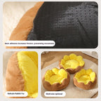 Eight-petal flower pet bed; Winter warm cat bed; Semi-enclosed rabbit plush round dog house; Washable dog sleeping pad