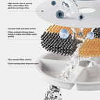 Pet ceramic water dispenser Cat automatic water dispenser Flowing silent circulating filtration ceramic water feeder Pet supplies