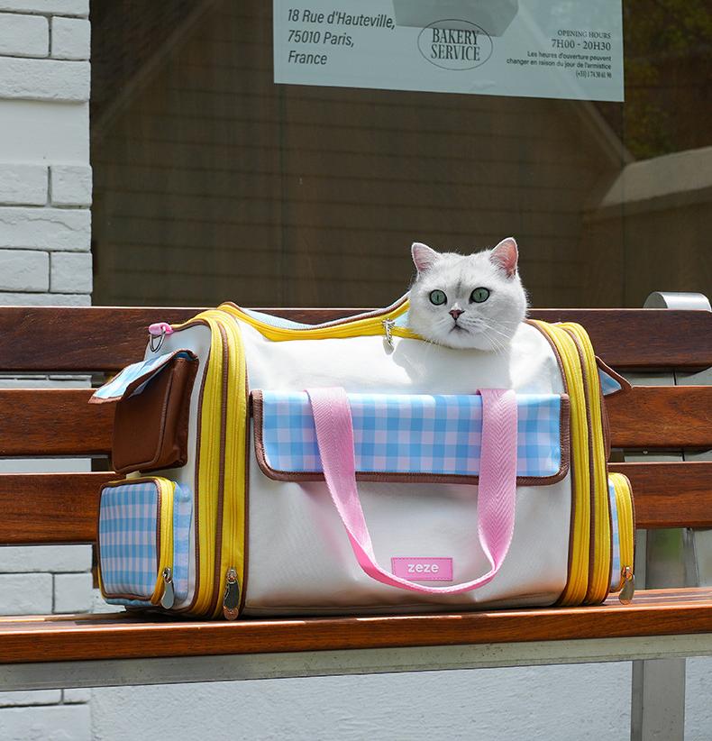 Pet outings bag Expansion pack with large capacity; Four-season universal cat bag, portable special bag for going out; Dog travel bag