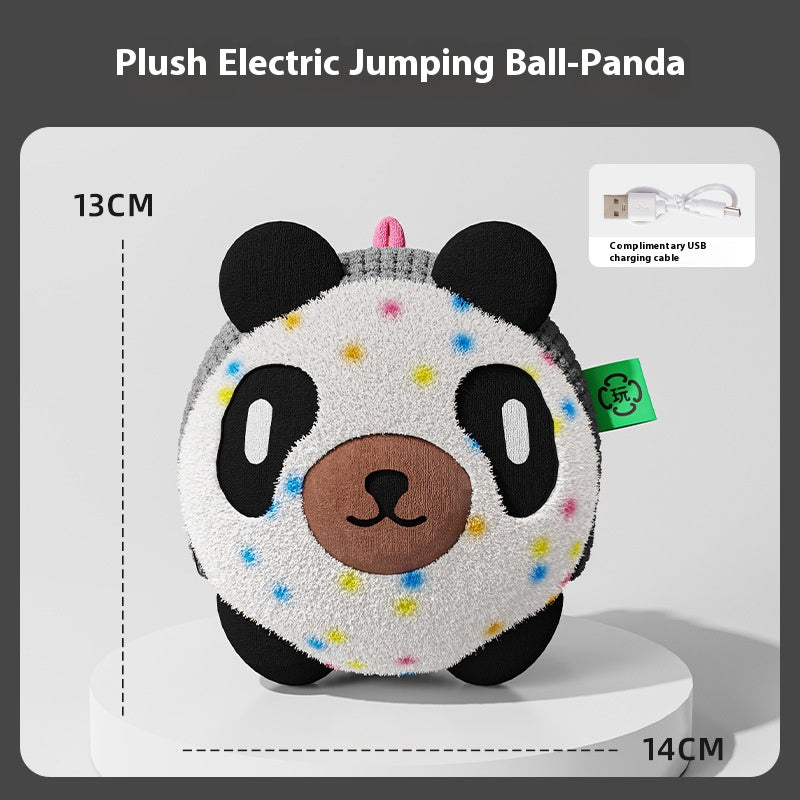 Dog toy electric jumping ball; A pet self-entertainment and boredom relief tool; A sound-grinding teething toy that can withstand biting