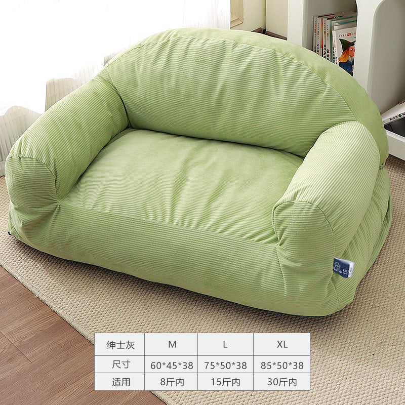 Winter warm pet sofa All-season cat and dog bed; Detachable and washable pet bed; Pet supplies