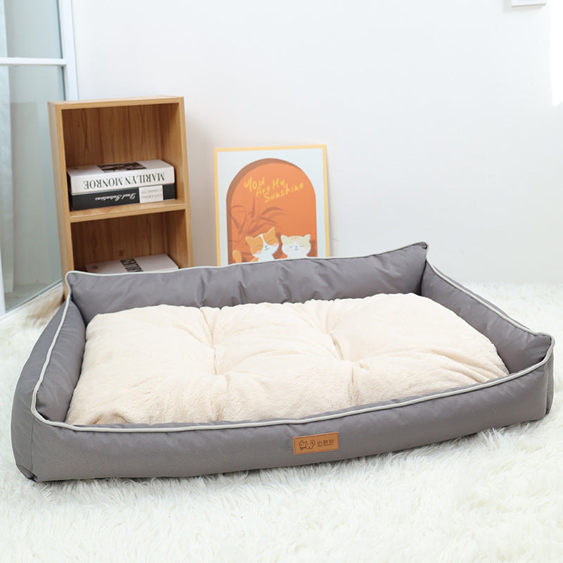 Dog Bed All-Season Pet Bed Non-Slip Pet Mat Medium Dog Yuanbao Shape Dog Mat Dog Bed Pet Mat