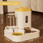 New Automatic Cat Feeder Dog Bowl Pet Bowl Cat Basin 2-in-1 Water Dispenser Cat Bowl Pet Supplies Cross-border