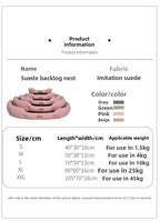 Dog Bed All-Season Pet Bed Non-Slip Pet Mat Medium Dog Yuanbao Shape Dog Mat Dog Bed Pet Mat