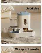 New Automatic Cat Feeder Dog Bowl Pet Bowl Cat Basin 2-in-1 Water Dispenser Cat Bowl Pet Supplies Cross-border