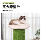 Cat Climbing Frame Solid Wood Home Cat Scratching Board Cat House Integrated Large Cat Toy Pet Fitness Multi-layer Cat Climbing Frame Cactus