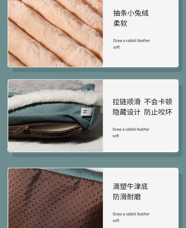 Sleeping pads for dogs and cats; Winter warm dog bed pillow; Tear-resistant mattress Pet floor mat Large dog kennels