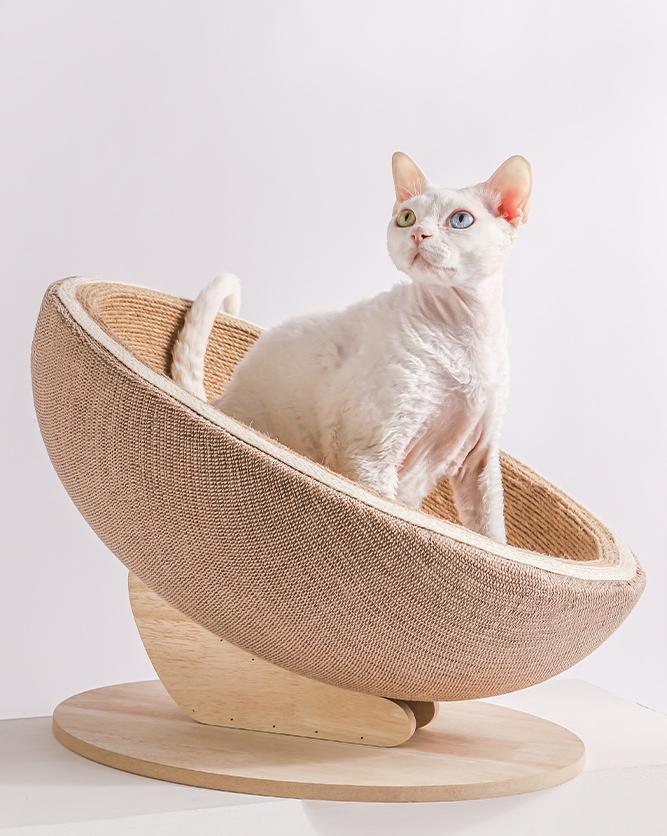 Indoor hemp rope cat scratchers and cat beds integrated. Large-sized cats, scratching cats, ball scratching cats, basin scratching cats toys