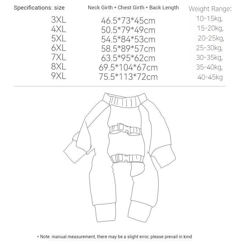 Pet dog dust-proof clothing for going out, full coverage on all four legs, waterproof and stain-resistant, comfortable and unrestrained. For large dogs