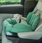 Dual-purpose car cat bed: It can be used both in a car and by hand. Portable cat bed for going out; Four-season universal closed cat bed; Windproof and warm
