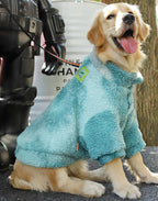 Tie-dyed style dog clothes for autumn and winter; Autumn and winter clothing for large dogs; Fashionable and warm