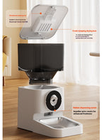 Intelligent pet feeder; Fully automatic feeding machine Moisture-proof integrated cat feeder