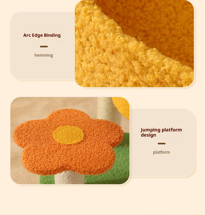 Cat climbing frame, cat bed, pumpkin style Jumping platform cat scratcher, small cat scratcher board Pet cat toys