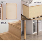 Triangular cat scratch-off board Sisal cat scratch board Vertical, wear-resistant and does not shed chips; Wall-mounted cat paw pads and cat scratch boards