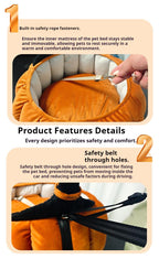 Round pumpkin-shaped pet beds, Christmas cat beds and dog beds, warm sofa bed pet pads, thickened sofa beds for cats in all seasons