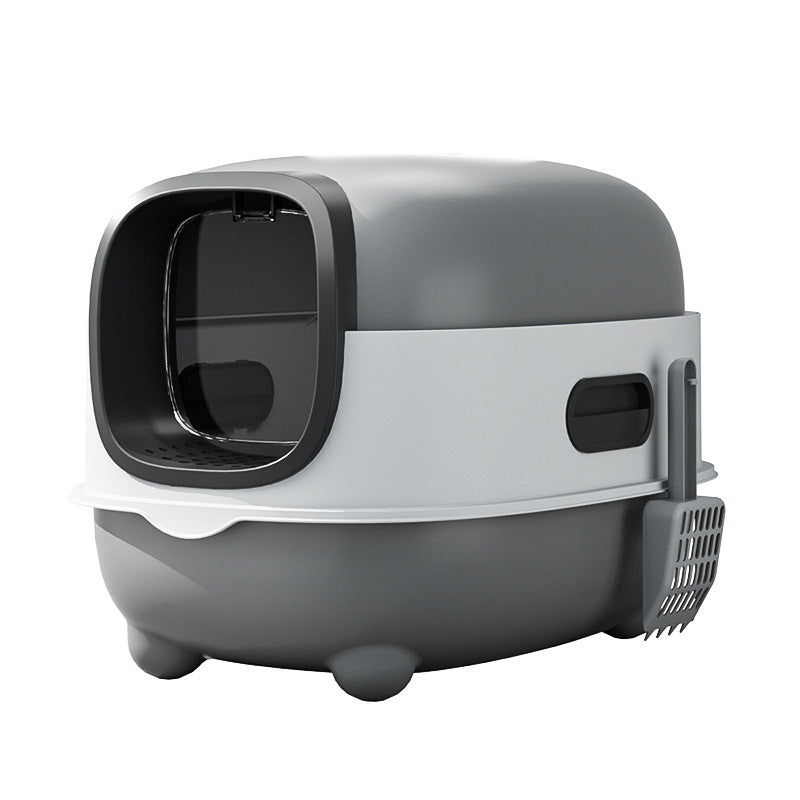 Extra Large Cat Litter Box Fully Enclosed Extra Large Odor-Isolating Easy-to-Clean Cat Toilet Pet Supplies