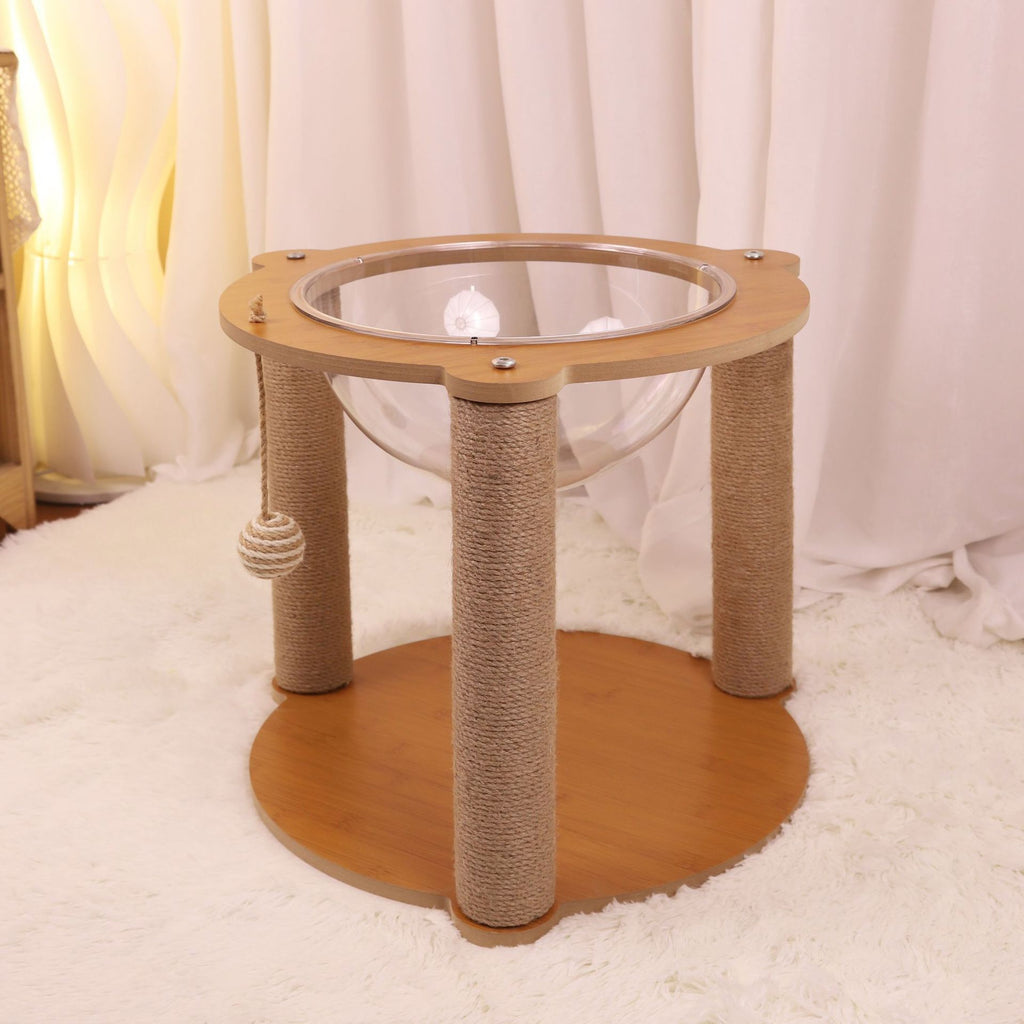 Small acrylic spacecraft cat nest cat climbing frame cat scratch column cat tree cat nest integrated cat house cat scratch board cat cage