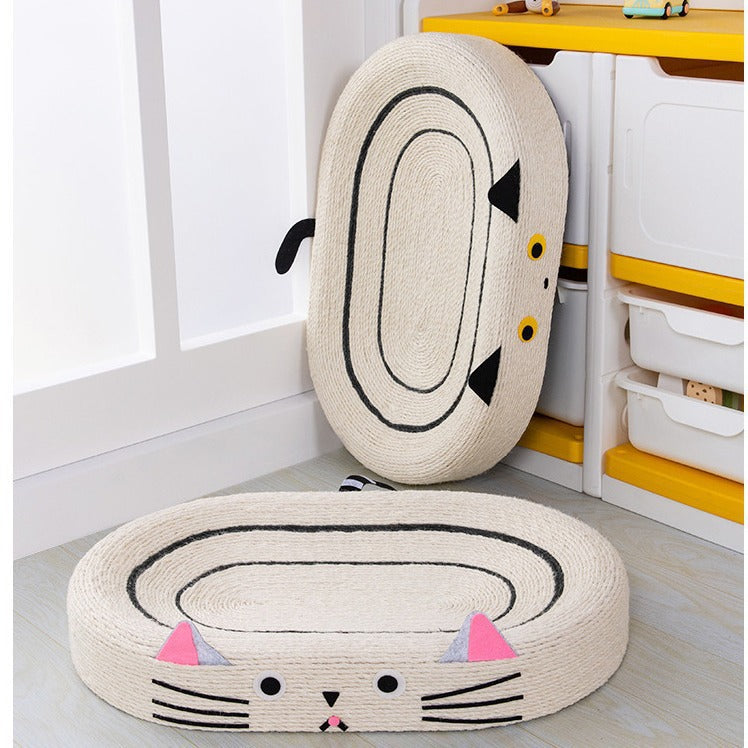 Jianma cat scratch board nest, wear-resistant cat claw board, hemp rope cat toy, no falling debris, durable scratch cat, self fun, relieve boredom, cat nest