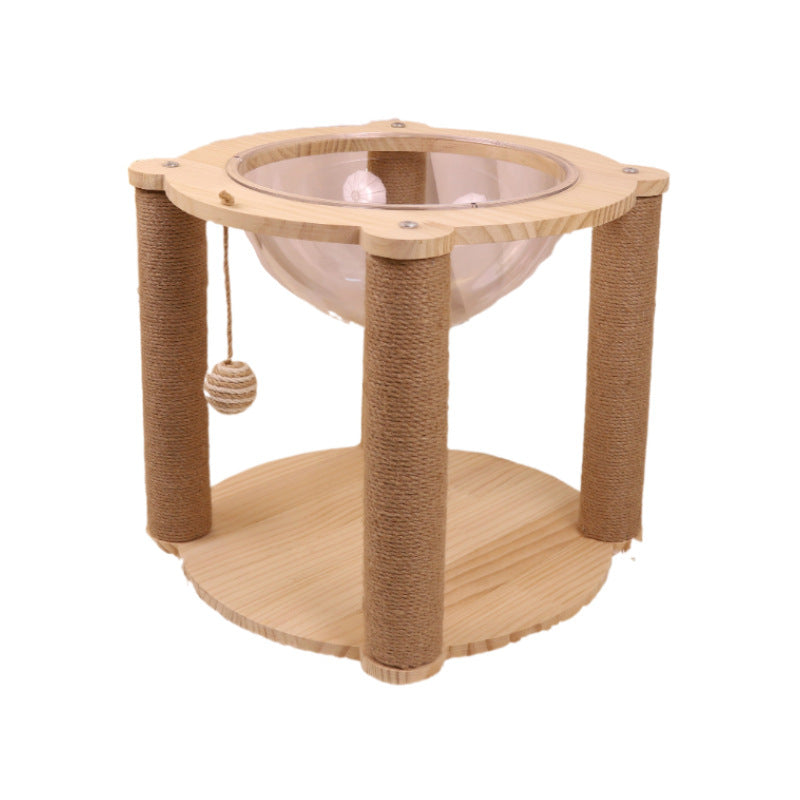 Small acrylic spacecraft cat nest cat climbing frame cat scratch column cat tree cat nest integrated cat house cat scratch board cat cage