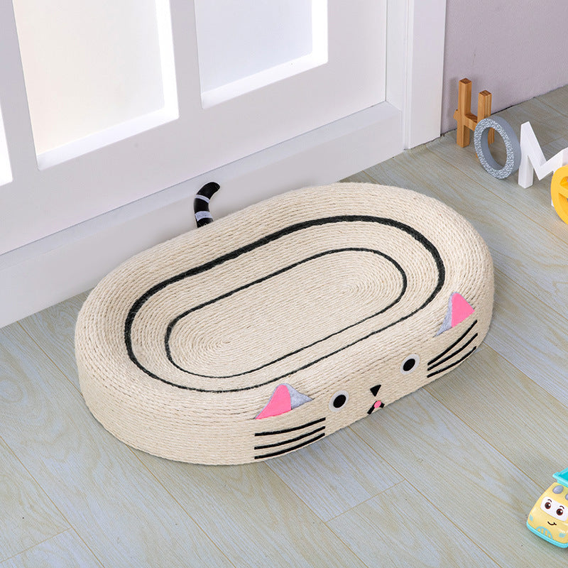 Jianma cat scratch board nest, wear-resistant cat claw board, hemp rope cat toy, no falling debris, durable scratch cat, self fun, relieve boredom, cat nest