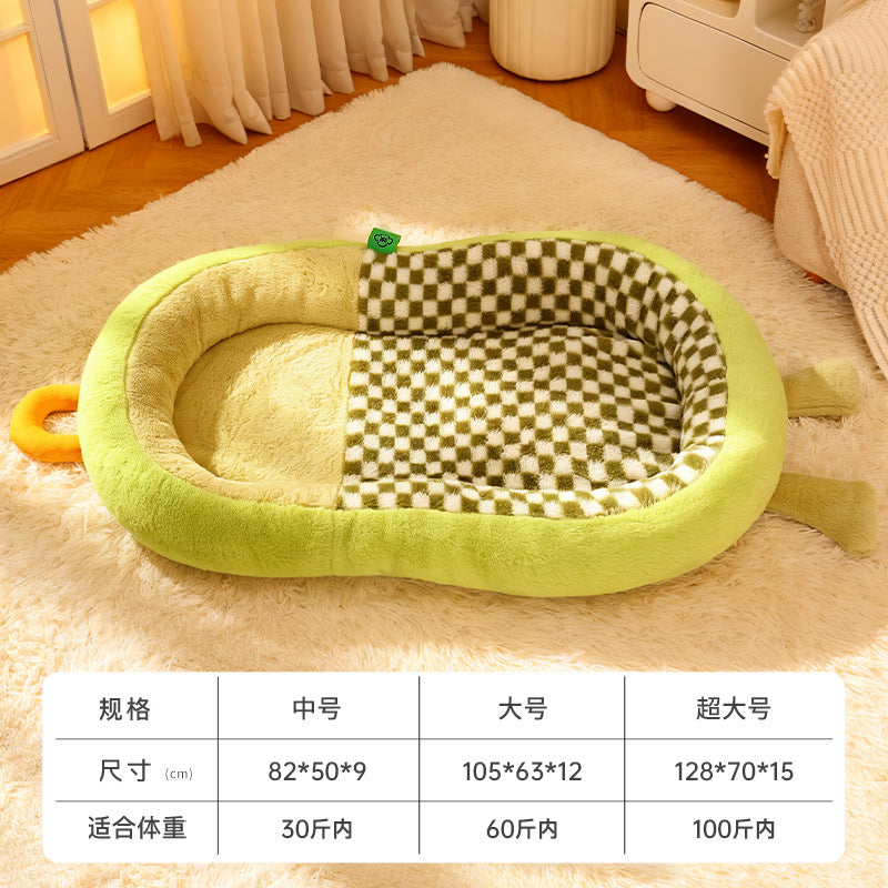 Arc-shaped dog kennel Warm pet bed for autumn and winter Sleeping dog MATS for medium and large-sized dogs; Cat bed and dog mat