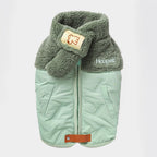 Dog autumn and winter cotton-padded jacket; Ultrasonic quilted cotton clothing Anti-shedding and warm clothes for puppies and kittens when they go out