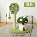 Mushroom lollipop-shaped cat scratch board Sisal vertical non-flaking cat paw board; Scratch-resistant and wear-resistant mushroom-shaped small cat scratch column