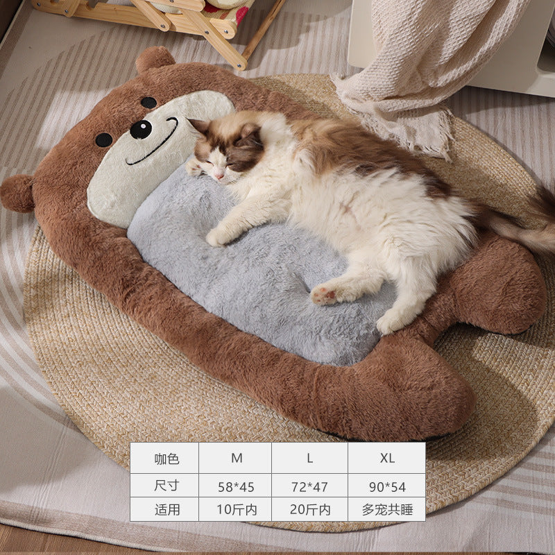 Little Bear pet mat All-season cat mat; Winter warm pet sleeping pad; Cat bed and dog bed mat; Suitable for both cats and dogs