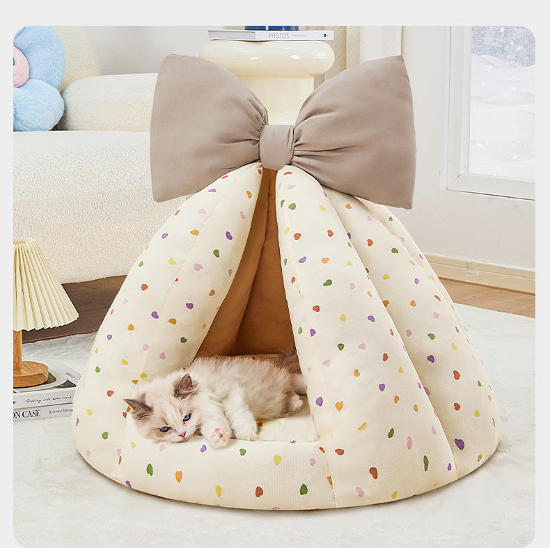 Wholesale Dog House Tent Winter Warm Enclosed Safe Small Dog Sleeping Dog House All Seasons