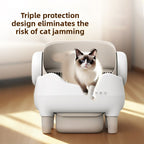 Smart Cat Litter Box Fully Automatic Cat Litter Box Splash-Proof Open Design Easy to Clean Cat Toilet Automatic Scooper
