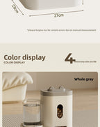 New Automatic Cat Feeder Dog Bowl Pet Bowl Cat Basin 2-in-1 Water Dispenser Cat Bowl Pet Supplies Cross-border