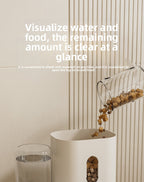 New Automatic Cat Feeder Dog Bowl Pet Bowl Cat Basin 2-in-1 Water Dispenser Cat Bowl Pet Supplies Cross-border