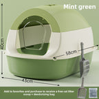 Oversized Litter Box Disinfection Deodorant Fully Enclosed Cat Toilet Litter Box Bason Extra Large Splash-Proof Wholesale