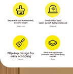 Extra Large Cat Litter Box Fully Enclosed Extra Large Odor-Isolating Easy-to-Clean Cat Toilet Pet Supplies