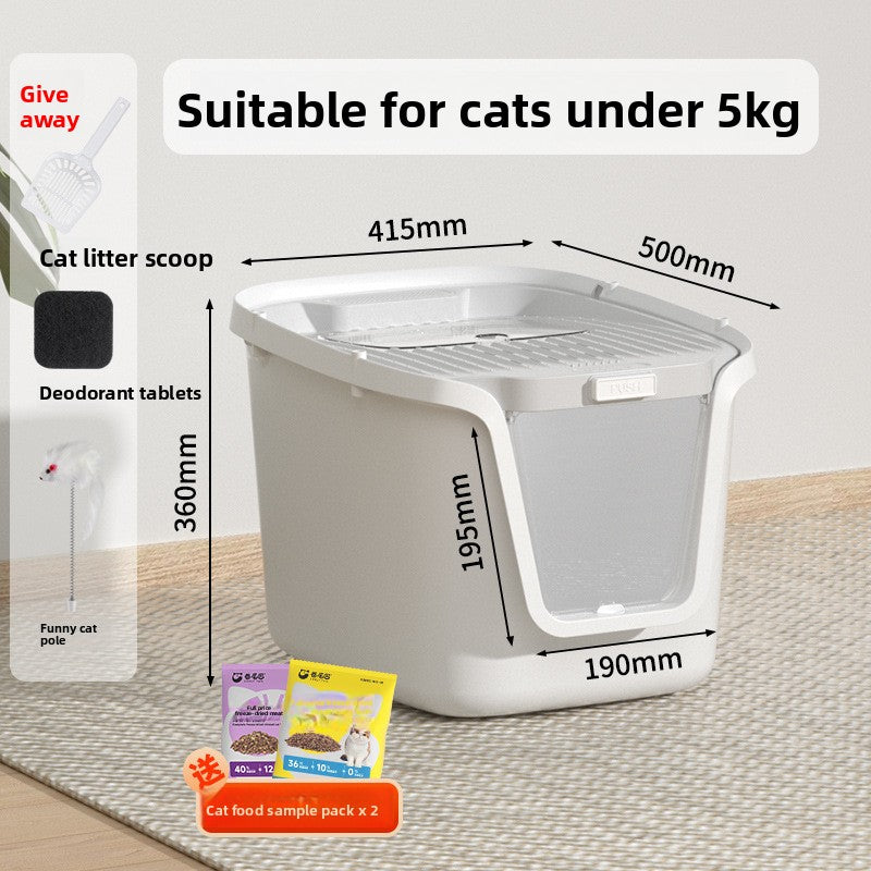 Cat Litter Box Fully Enclosed Deodorizing Cat Litter Scoop Top Entry Pmax Space Cat Litter Tray Cat Toilet Cat Supplies