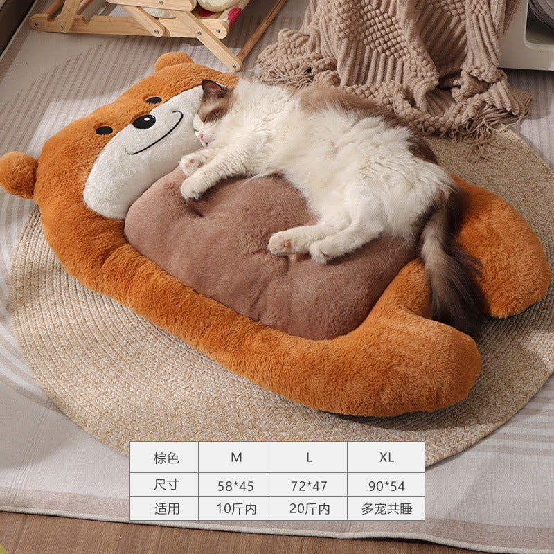 Little Bear pet mat All-season cat mat; Winter warm pet sleeping pad; Cat bed and dog bed mat; Suitable for both cats and dogs