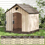 Medium-sized dog in an outdoor kennel Suitable for all seasons; Cold and rain protection; Pet winter dog house villa; Outdoor dog house