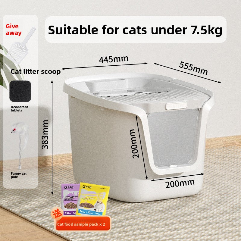 Cat Litter Box Fully Enclosed Deodorizing Cat Litter Scoop Top Entry Pmax Space Cat Litter Tray Cat Toilet Cat Supplies