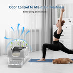 Stainless Steel Cat Litter Box Splash-Proof Large Semi-Enclosed Cat Toilet Pet Cleaning Supplies Open Cat Litter Tray