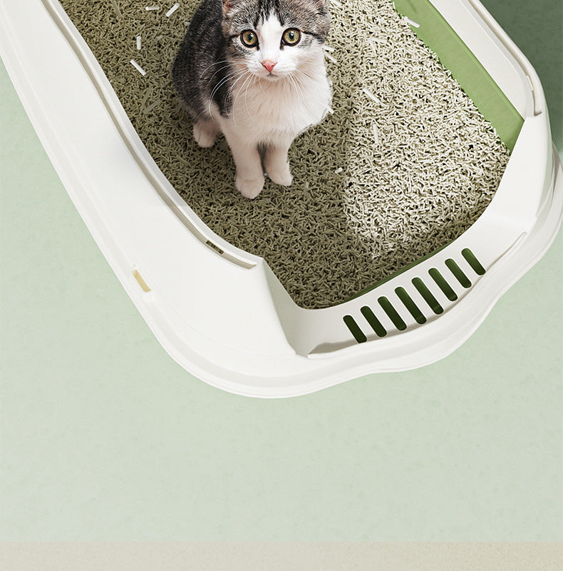 Oversized Litter Box Disinfection Deodorant Fully Enclosed Cat Toilet Litter Box Bason Extra Large Splash-Proof Wholesale