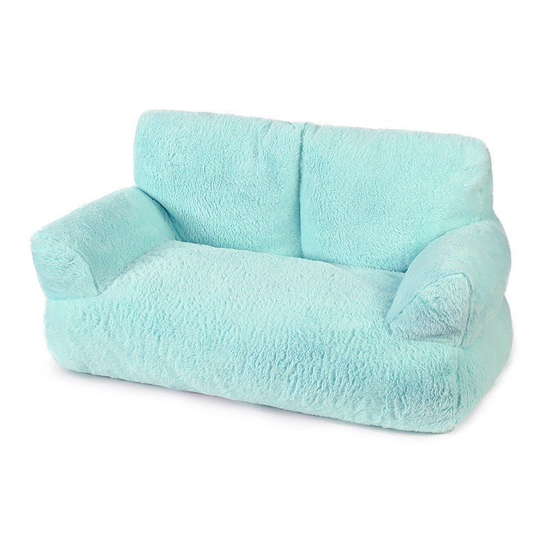 Plush sofa pet bed; Cat bed, large cat bed, pet bed; Cat sofa Winter warm dog and pet bed supplies