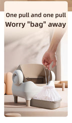 Smart Cat Litter Box Fully Automatic Cat Litter Box Splash-Proof Open Design Easy to Clean Cat Toilet Automatic Scooper