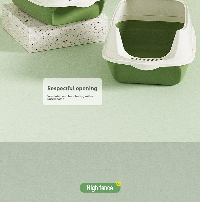 Oversized Litter Box Disinfection Deodorant Fully Enclosed Cat Toilet Litter Box Bason Extra Large Splash-Proof Wholesale