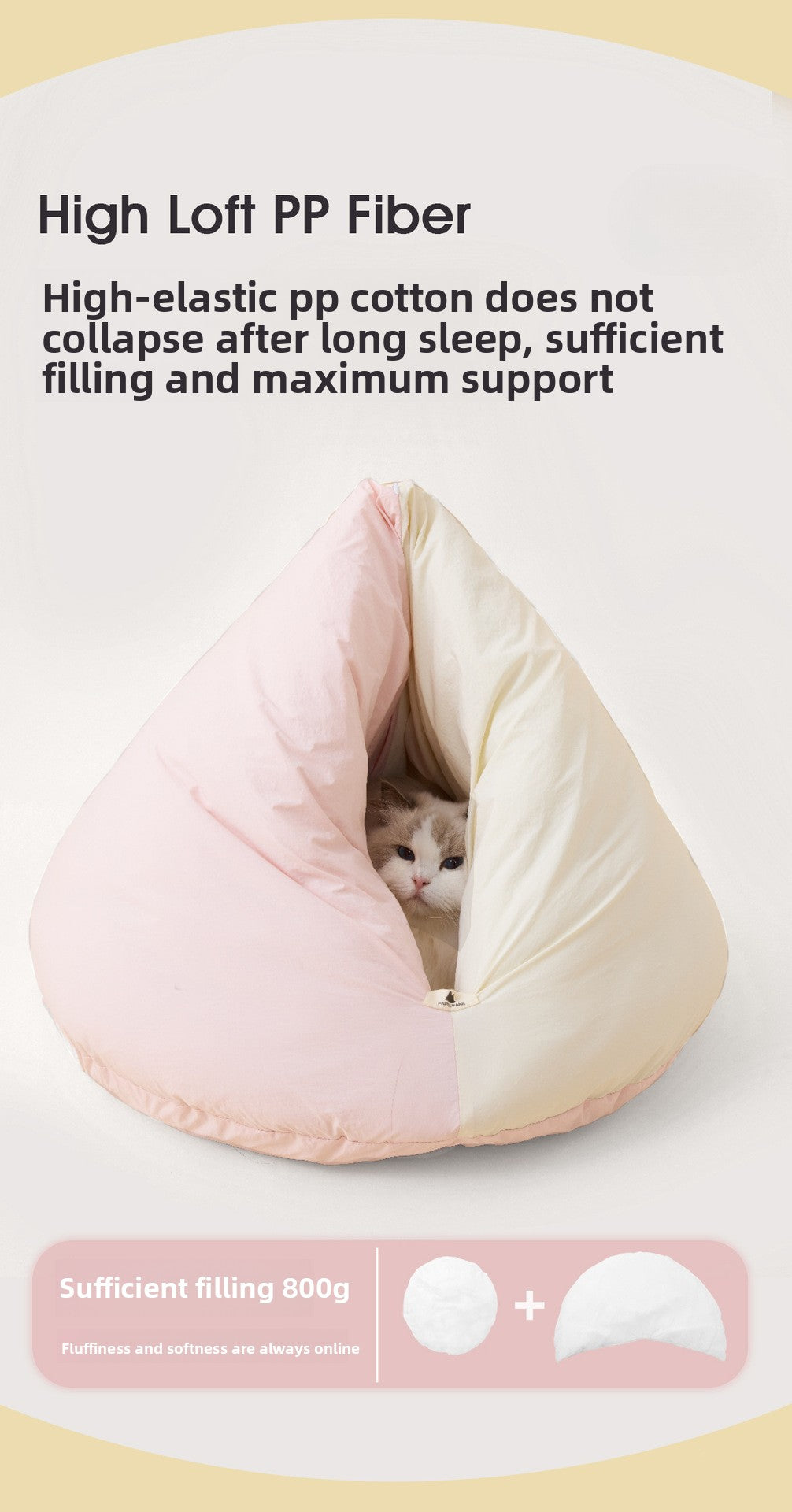Cat Bed Cat Blanket Sleeping Bag Winter Warm Cat Pocket Winter Sleeping Nest Enclosed Pet Bed