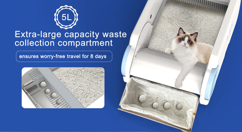 Automatic Litter Scooper Cat Litter Box Pet Cat Smart Litter Box Cleaning Device Anti-Splash Cat Toilet WiFi Control