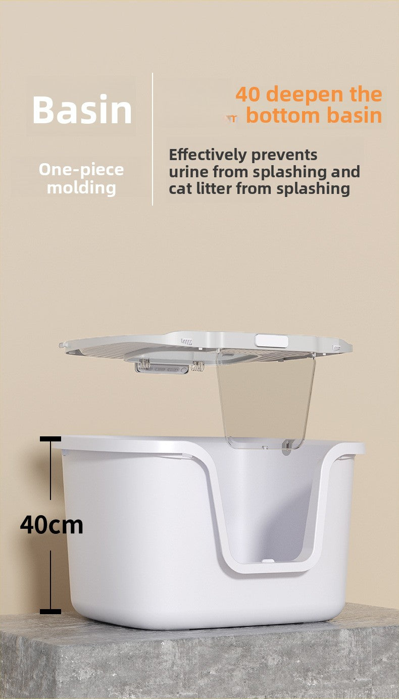 Cat Litter Box Fully Enclosed Deodorizing Cat Litter Scoop Top Entry Pmax Space Cat Litter Tray Cat Toilet Cat Supplies