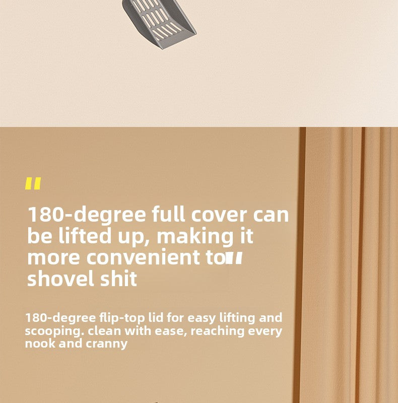 Extra Large Cat Litter Box Fully Enclosed Extra Large Odor-Isolating Easy-to-Clean Cat Toilet Pet Supplies