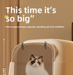 Extra Large Cat Litter Box Fully Enclosed Extra Large Odor-Isolating Easy-to-Clean Cat Toilet Pet Supplies